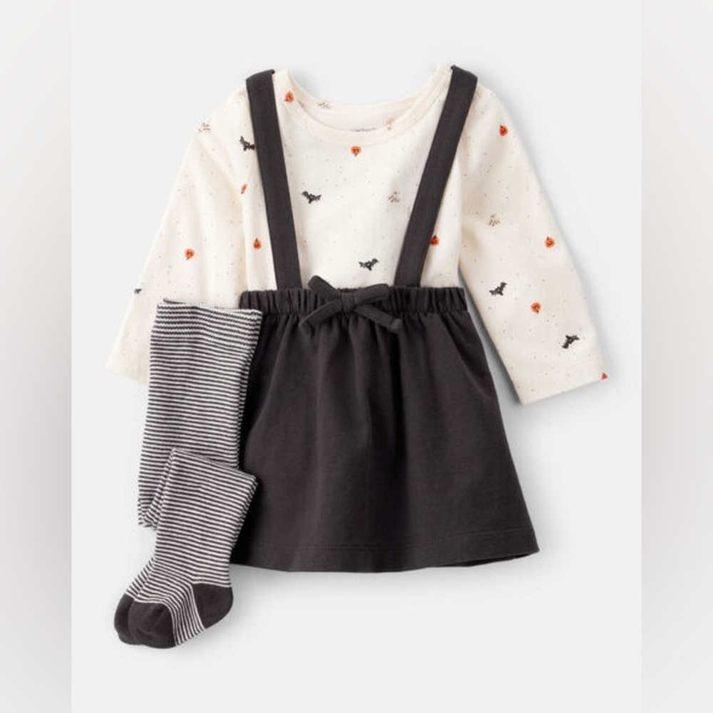Carters Baby 3-Piece Halloween Tee & Jumper Set